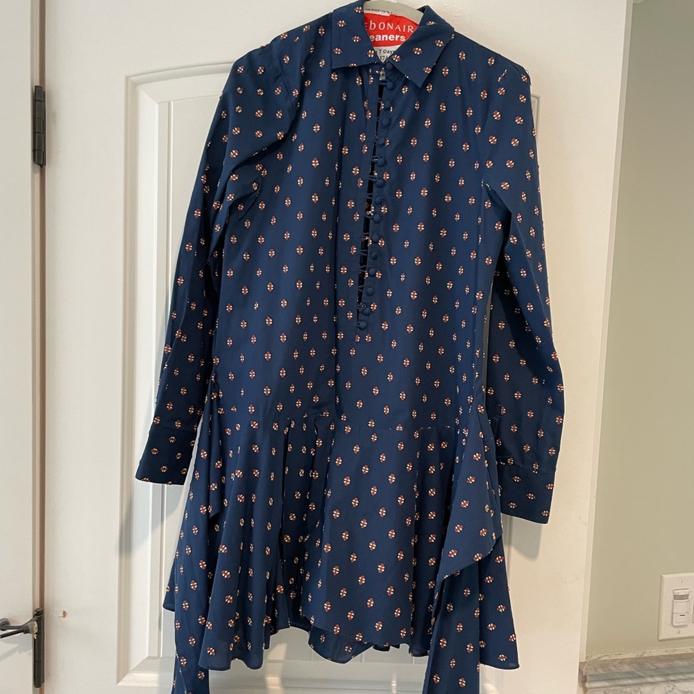 Derek Lam 10 Crosby navy blue dress
